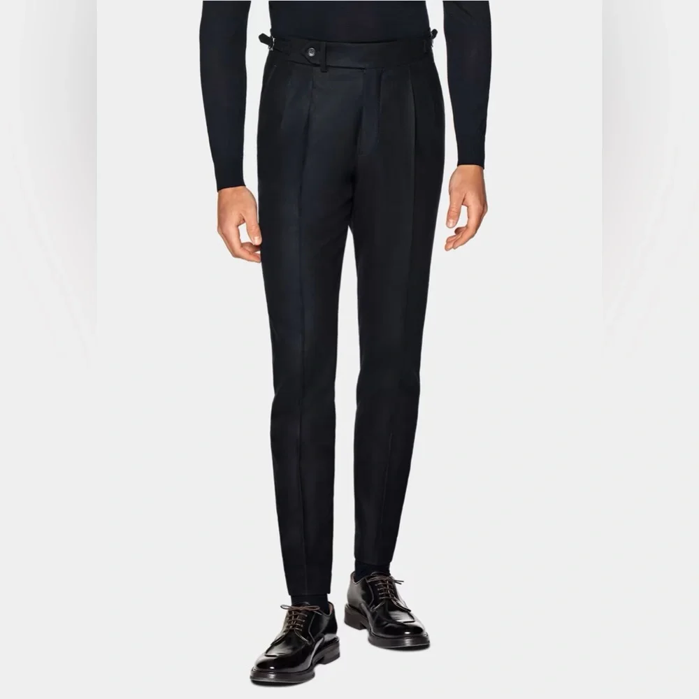 SUIT SUPPLY HAVANA DOUBLE BREASTED NAVY SUIT